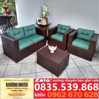 bàn ghế sofa mây . bàn ghế quán cafe .bàn ghế cafe
