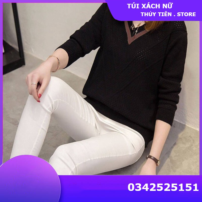 Áo len cổ tym chất len mịn đẹp V0027 👝👜TTshop👑