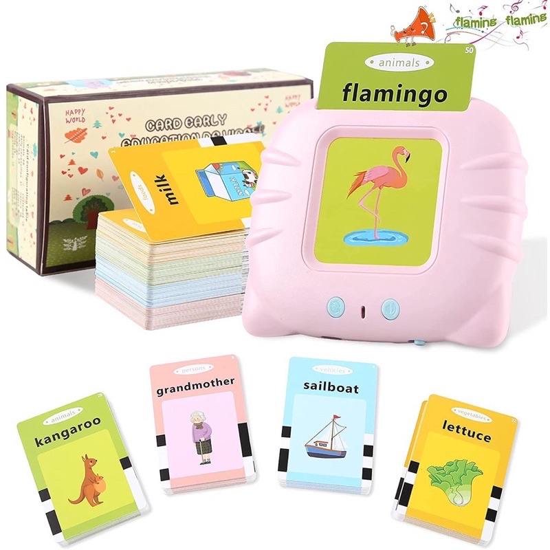 Máy Đọc Thẻ FlashCard Tiếng Anh Cho Bé 112 Thẻ 224 Từ Vựng Không Sóng Điện Từ