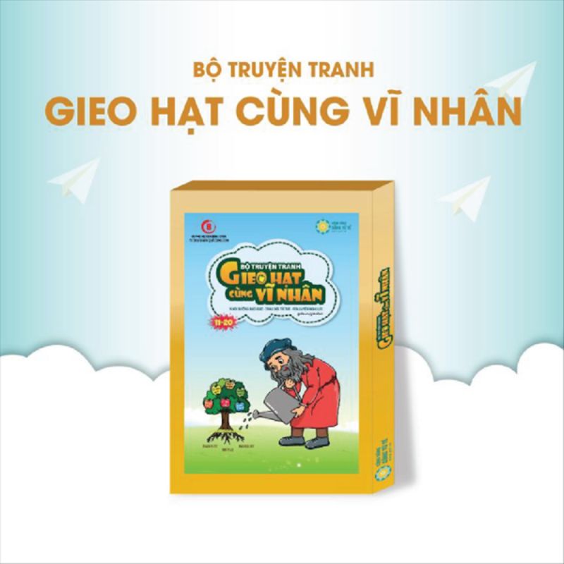 Combo Gieo hạt cùng vĩ nhân bộ 2 +  1 vở ô li Gieo hạt cùng vĩ nhân