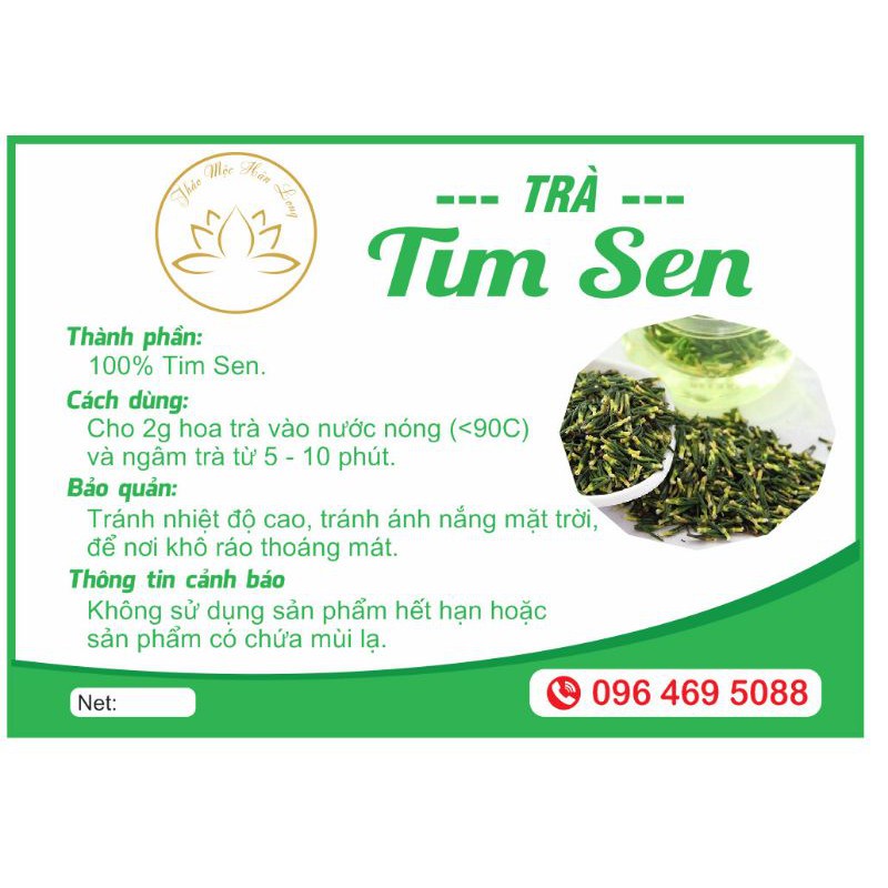 Trà Tim Sen ( Tâm Sen.) - Đã Được Sao Thơm 50g