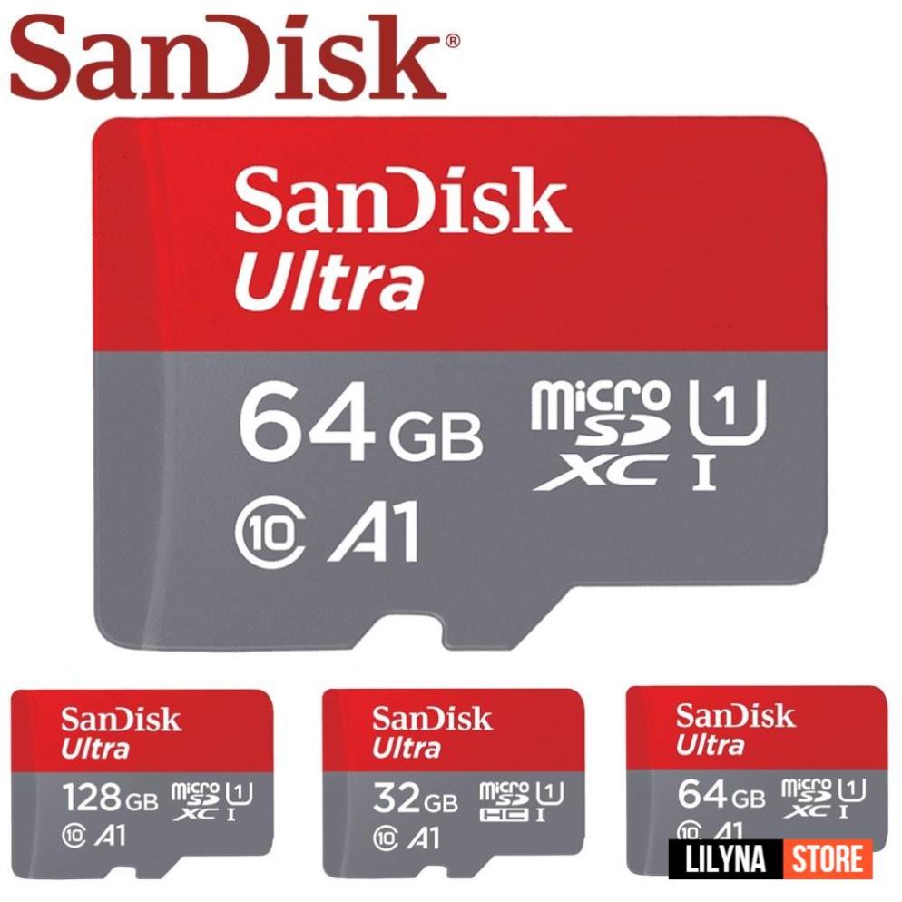 Thẻ nhớ sandisk 64GB /32Gb/16GB/8GB dùng điện thoại, máy ảnh - Thẻ nhớ tốc độ cao Class 10 Ultra  667x 100MB/s -BH 5 năm