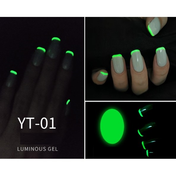 Sơn gel AS sơn móng tay gel dùng máy hơ gel sơn nail tone dạ quang phát sáng trong bóng tối VUA SƠN AS mã YT 15ml