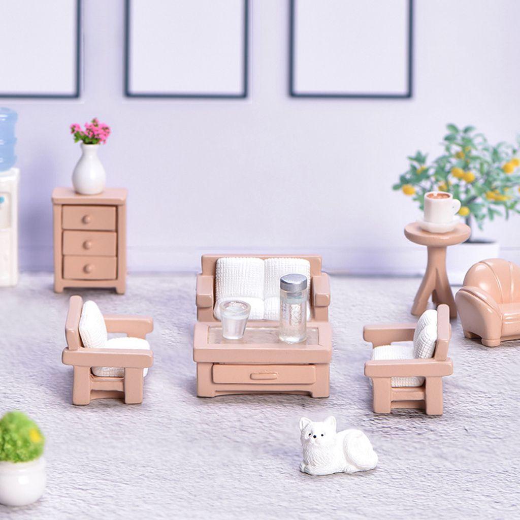 AUGUSTINE Đồ trang trí Máy Uống Nước Mini Bằng Resin Họa Tiết Hoạt Hình Trang Trí Tiểu Cảnh / Bàn Làm Việc