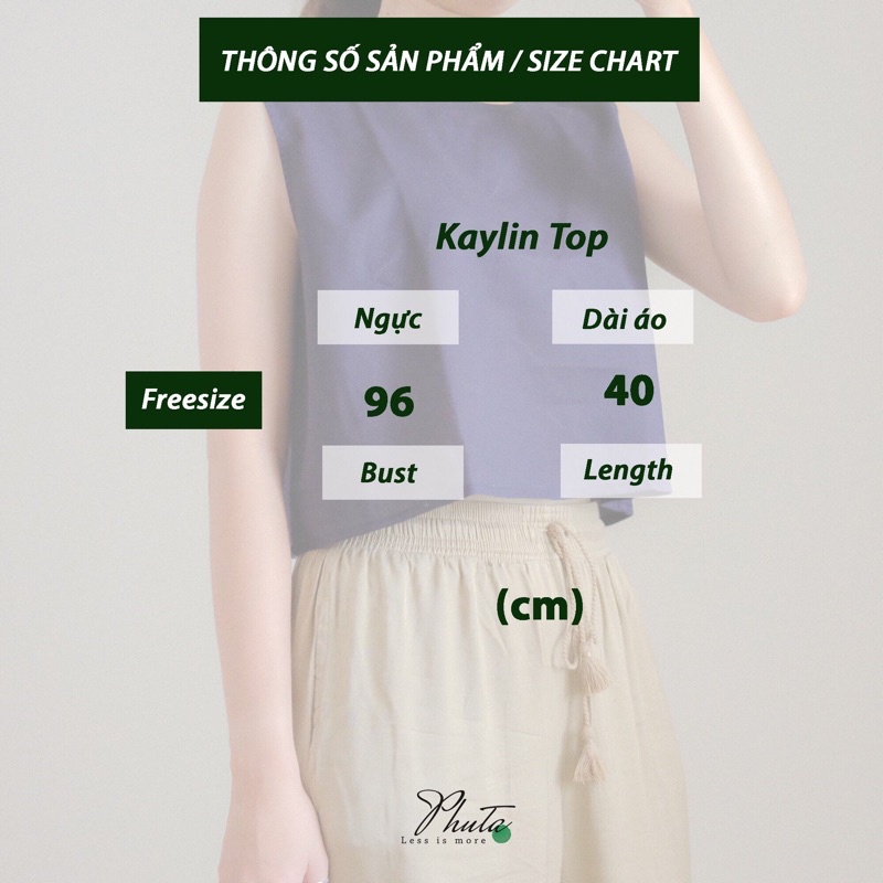 Áo Kiểu Dáng Ngắn - Linen - Kaylin Top - PHUTA