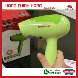 Máy sấy tóc Sunhouse SHD2302, máy sấy công suất 1200w, sấy khô nhanh, chế độ gió linh hoạt, tự động ngắt khi quá tải.