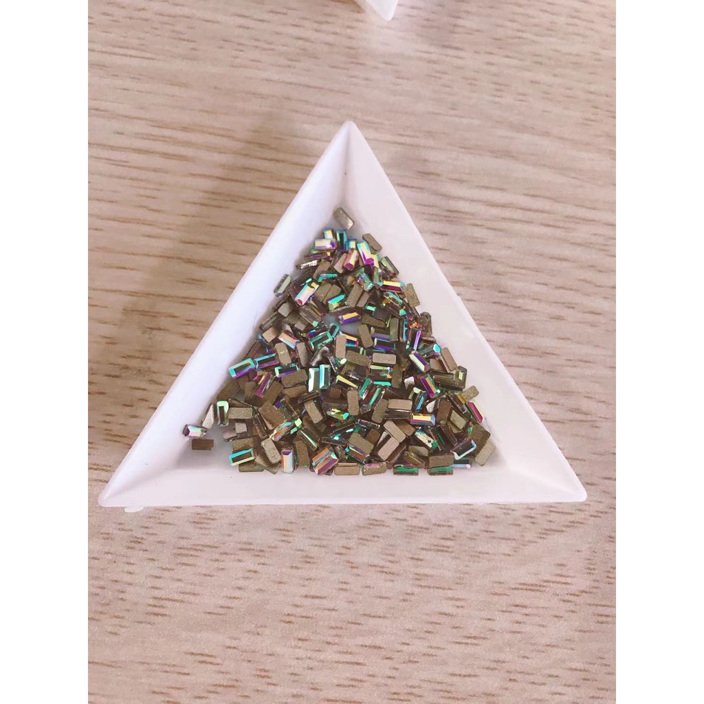 Đá size nhí chân bằng hình chữ nhật nhỏ siêu sáng khoảng 50v/ hũ, SIZE NHÍi