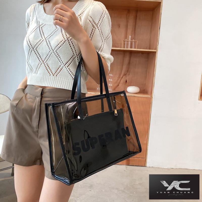 Túi Xách Cỡ Lớn Trong Suốt Thời Trang Mùa Hè Cho Nữ 2022
