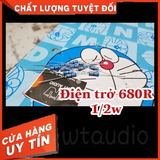Điện trở 680 ohm 1/2w