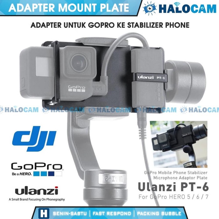Bộ ổn định máy ảnh ulanzi pt-6 cho điện thoại thông minh gopro 5 6 7 | BigBuy360 - bigbuy360.vn