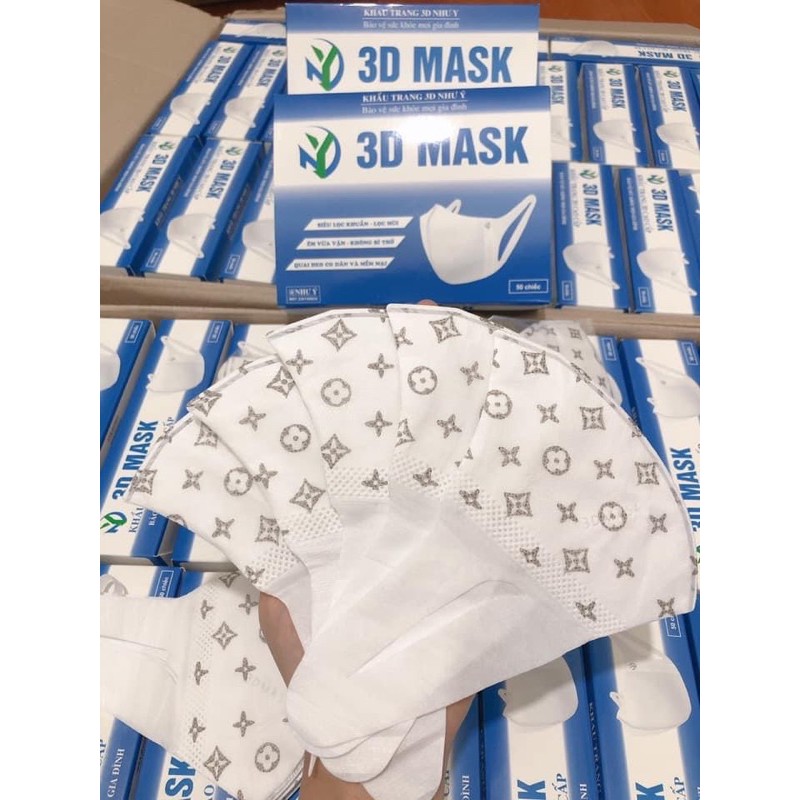 (chính hãng) Hộp khẩu trang 3D mask công nghệ Nhật 50 cái | BigBuy360 - bigbuy360.vn