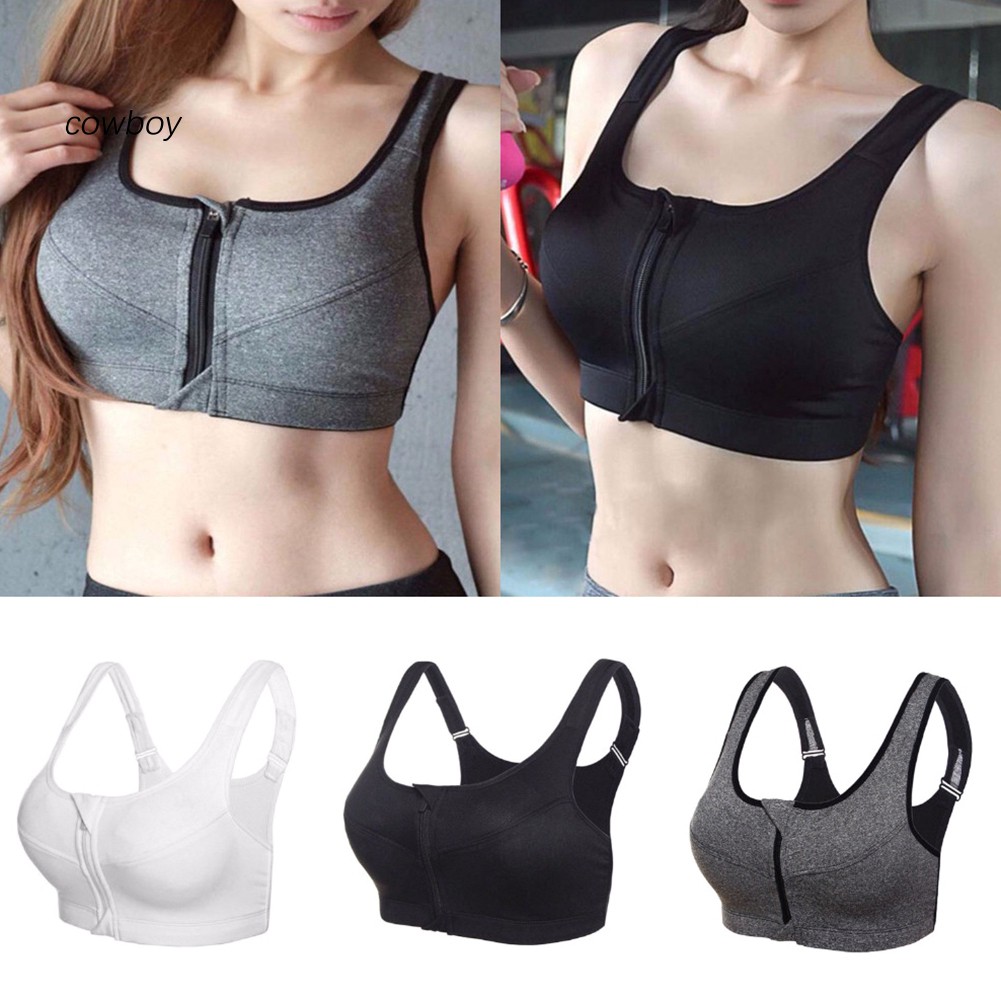 COW_Women Breathable Wireless Sports Fitness Bra Vest Workout Running Yoga Underwear