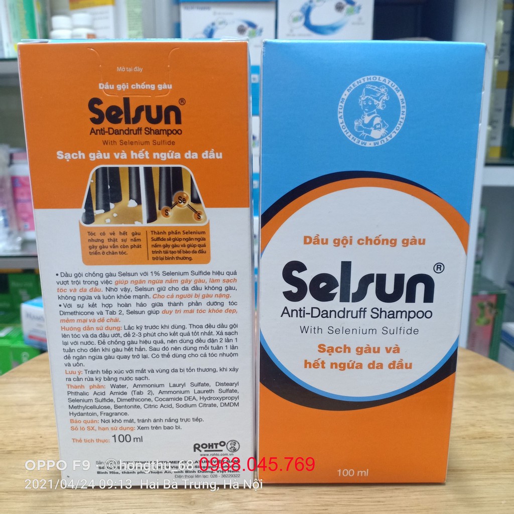 Dầu gội chống gàu Selsun chai 100ml