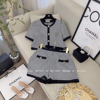 Sét Dạ Kẻ + Chân Váy