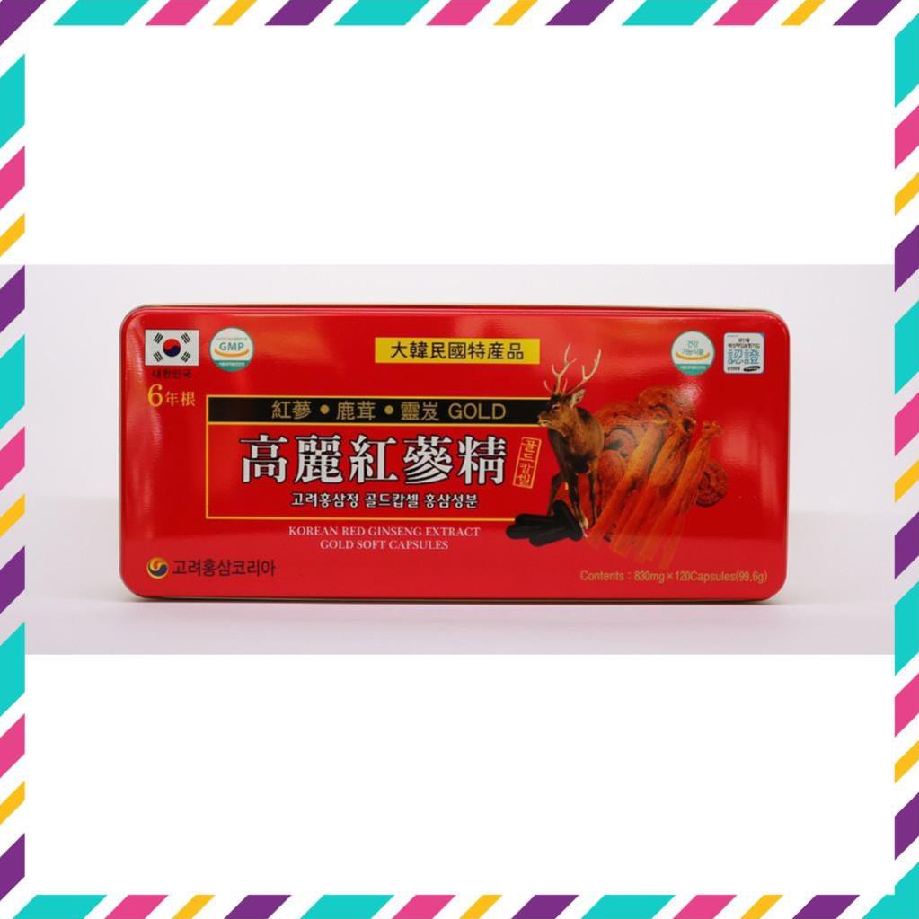 Viên Đạm Tổng Hợp Hồng Sâm Nhung Linh Chi Jeong Won hộp 120 viên