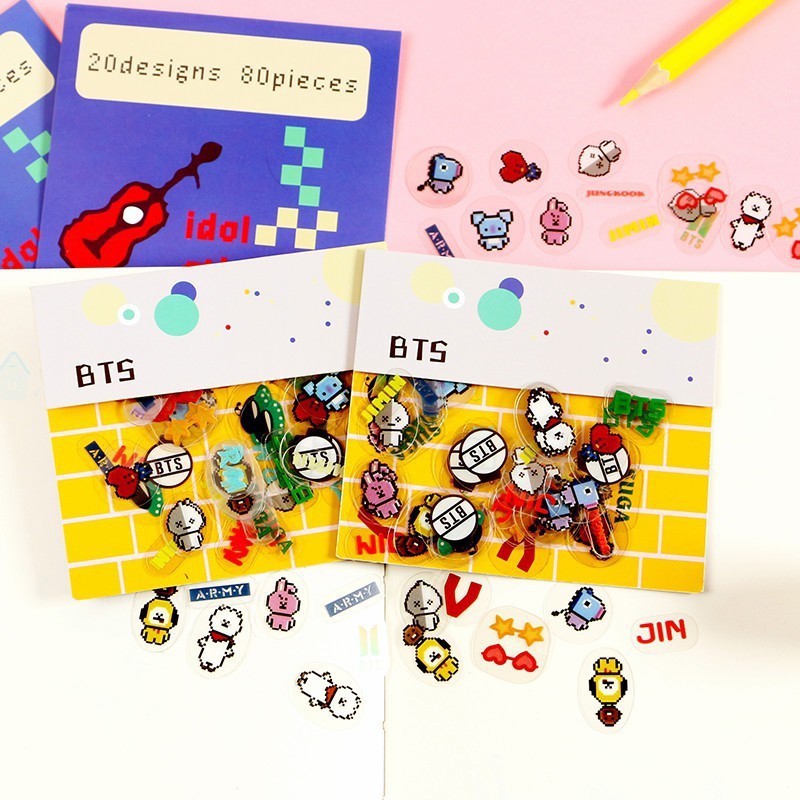 Sticker , Hình Dán BT21 , BTS , KPOP