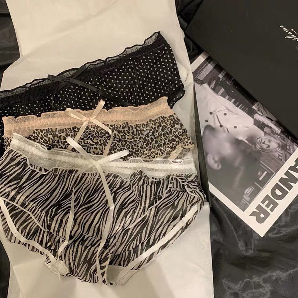 Quần Lót Nữ Phối Ren Họa Tiết Da Báo Sau2Life