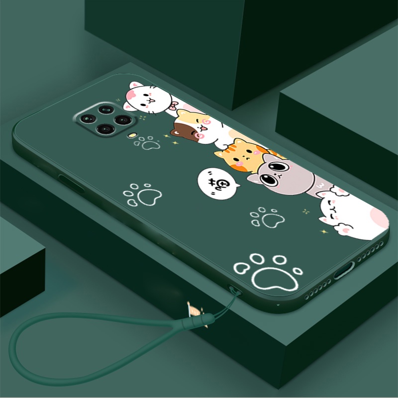 Ốp lưng REDMI NOTE 9S XIAOMI REDMI NOTE 9 PRO Ốp Điện Thoại Silicon Mềm Bảo Vệ Cho REDMI NOTE 9S XIAOMI REDMI NOTE 9 PRO DZMM01 viền vuông cute