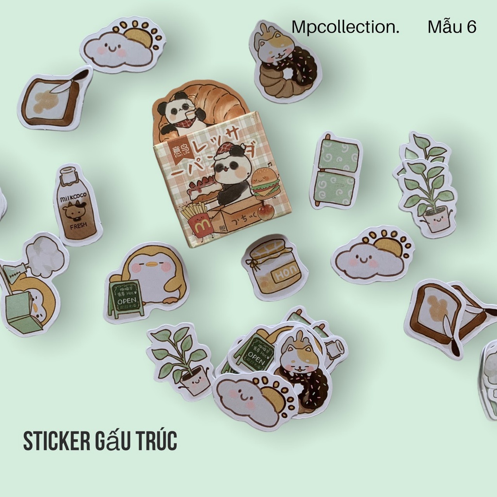 Set 1 thùng rác hồng + 4 hộp sticker khác nhau.