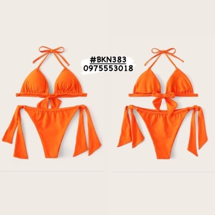 [BKN383] &lt;ÂU&gt; SET BIKINI TRIANGLE CAM NEON