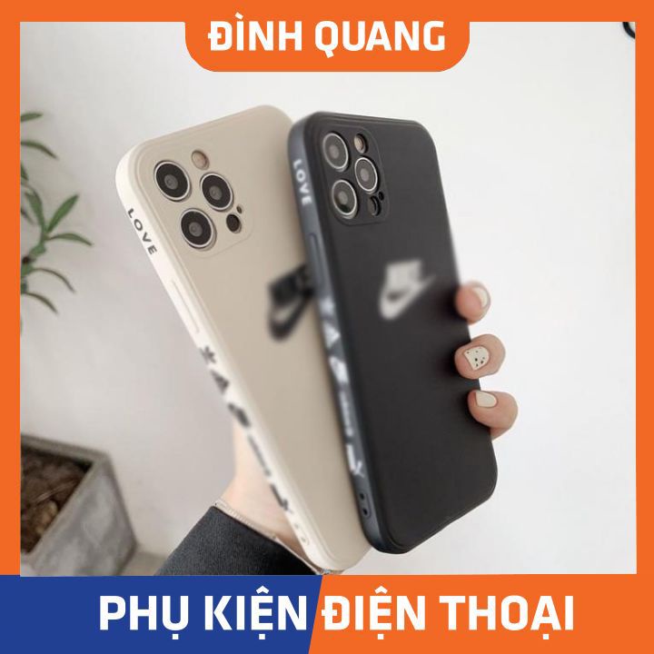 Ốp iphone - Ốp lưng vuông cạnh hình lo.g0 ni.k.e 6/6plus/6splus/7/7plus/8/8plus/x/xr/xs/11/12/pro/max/plus/promax ĐQ