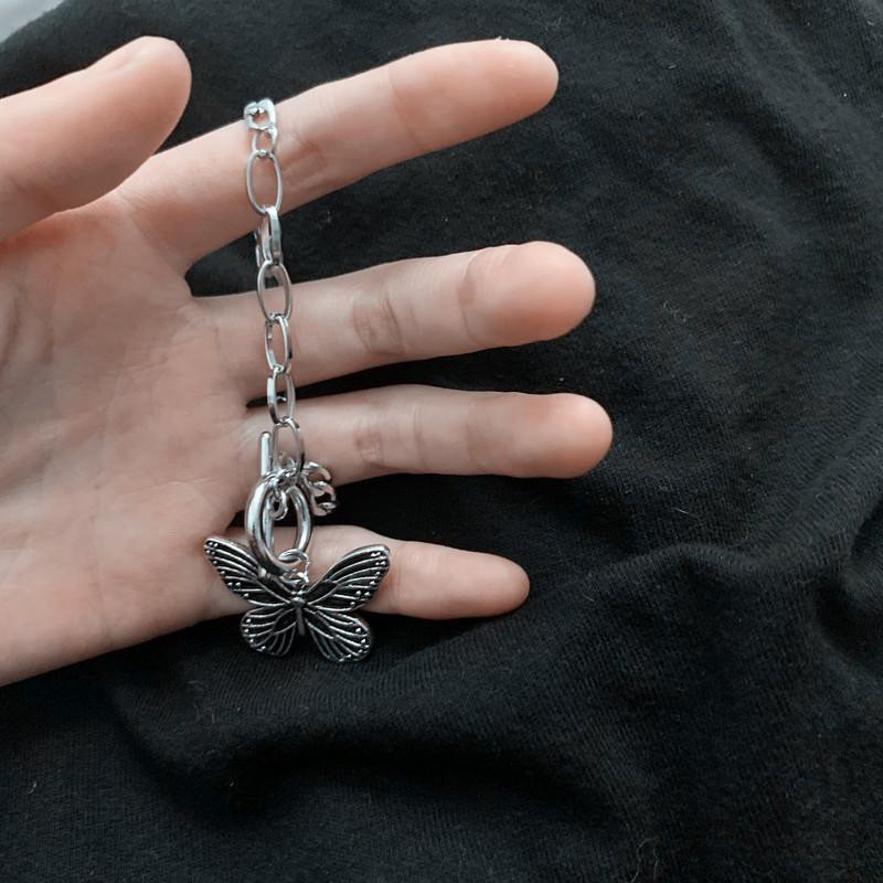 (2 mẫu) Vòng tay BƯỚM KIM Dây chuyền đính đá sang trọng thanh lịch thời trang công sở dự tiệc