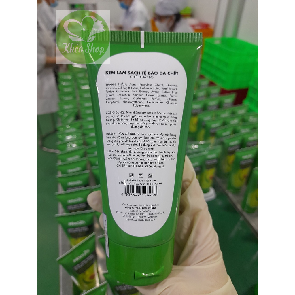 KEM LÀM SẠCH TẾ BÀO DA CHẾT CHIẾT XUẤT BƠ 170G