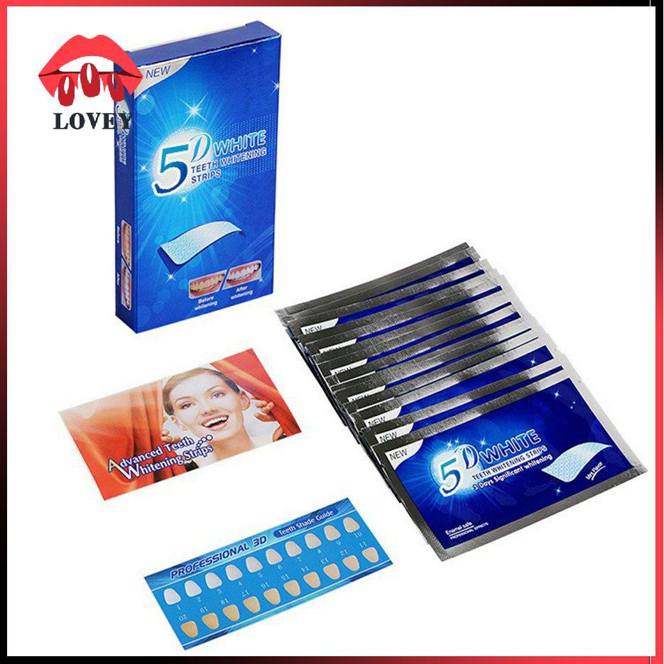 [Hàng mới về] Bộ 14/7 Cặp Miếng Gel Dán Chăm Sóc Làm Sạch Vệ Sinh Răng Miệng 5D/3D