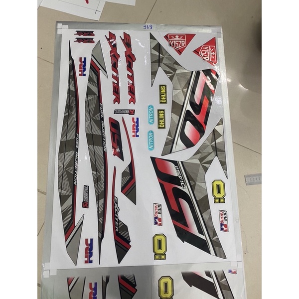 ( Quí khách vui lòng mang ra tiệm cho thợ dán ) Tem Ex 150 chất liệu Candy cao cấp