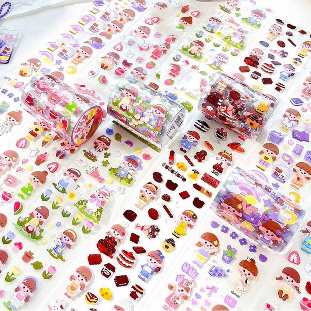 Sticker PET Dán Trang Trí Sổ Tay / Nhật Ký / Đồ Tráng Miệng DIY