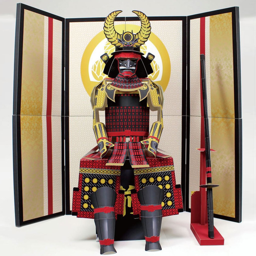 Mô hình giấy Nhật Bản Áo giáp Samurai Tokugawa Yeasu