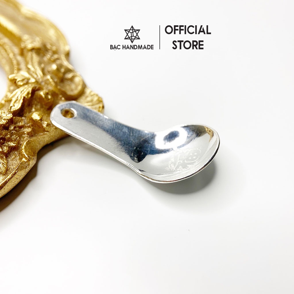 Đồng xu,thìa bạc chữ phúc đánh cảm và cạo gió bạc nguyên chất- Bạc Handmade