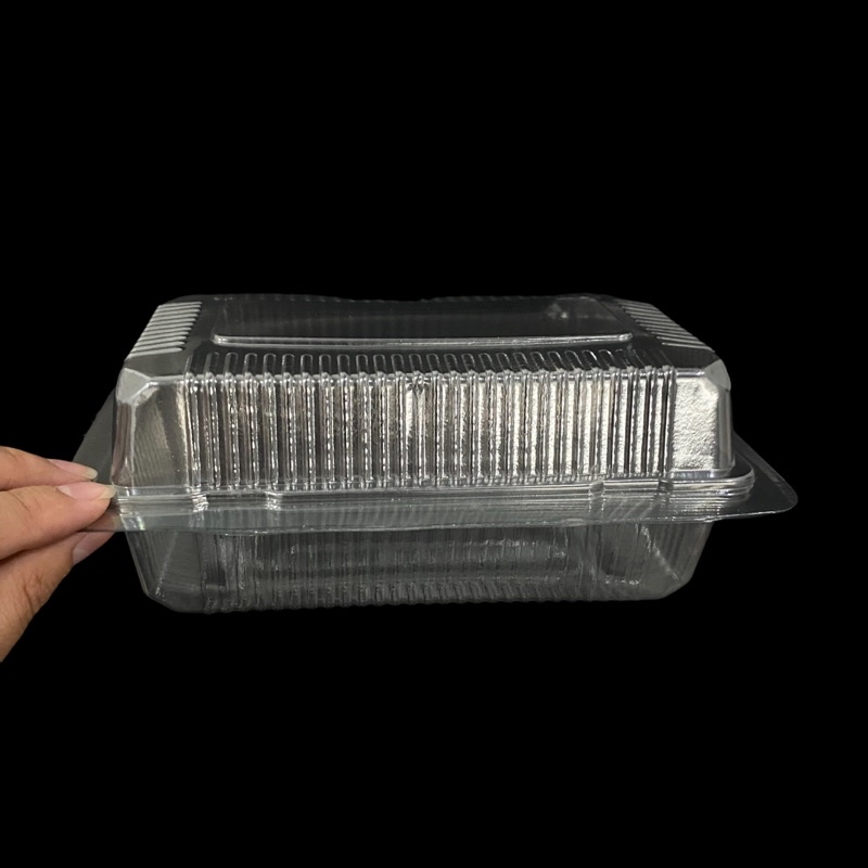 100 Hộp nhựa loại H04/H03 hộp nhựa dùng 1 lần đựng bánh mì phô mai bơ tỏi, dâu tây, bánh bông lan