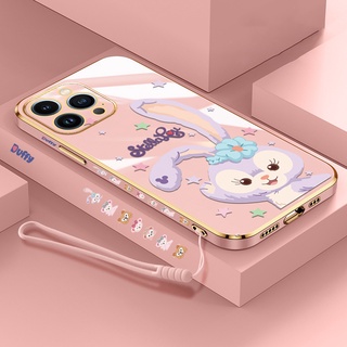 Ốp Lưng Silicone DẻO HìNh Con Thỏ Và Ngôi Sao Cho iphone 14 13 12 11 pro max 6 6s 7 8 7 plus x xr xs max SE 2020