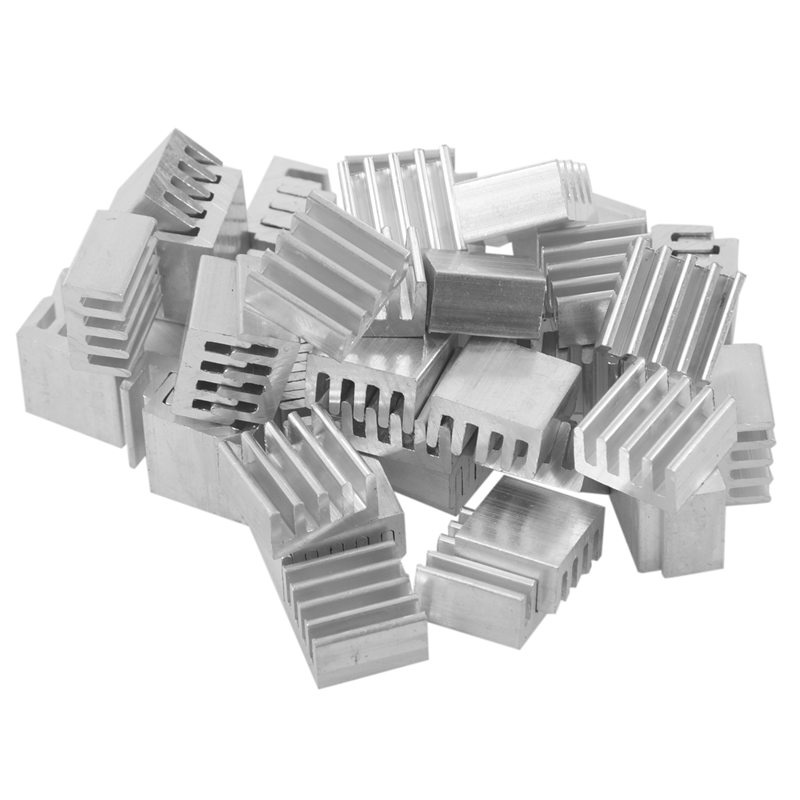 50 Bộ Tản Nhiệt Mini Bằng Nhôm 9 * 9 * 5mm Cho IC LED Chipset RAM