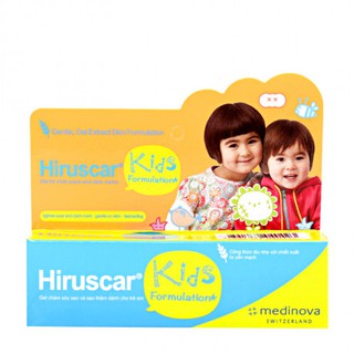 Gel chăm sóc sẹo và sẹo thâm dành cho trẻ em Hiruscar Kids (10g)
