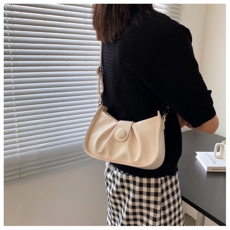 Túi xách nữ đẹp đeo chéo kẹp nách nữ đeo vai phối nơ da pu phong cách hàn quốc đi chơi thời trang giá rẻ