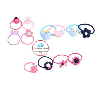 Bộ 10 Dây Cột Tóc Dễ Thương Cho Bé Gái