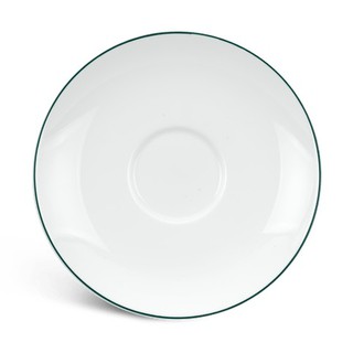 Combo 10 dĩa lót chén 15cm jasmine chỉ xanh lá , chỉ vàng 24k, gốm sứ minh long i