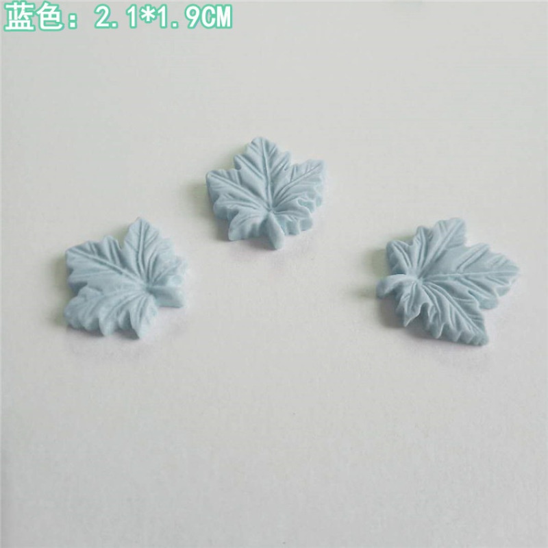 Set 10 Kẹp Tóc Hình Lá Phong Bằng Nhựa Resin 30#