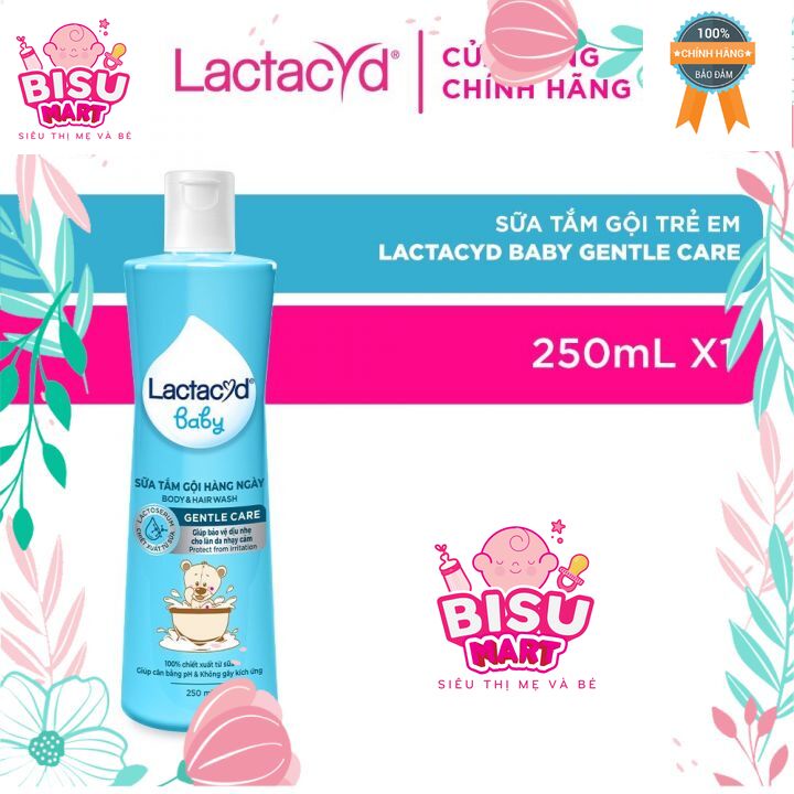 Sữa Tắm Gội Trẻ Em Lactacyd BB 250ml