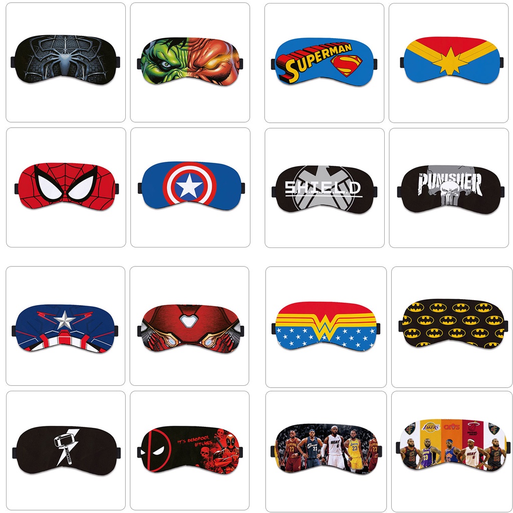 Bịt mắt ngủ phong cách siêu anh hùy tùy chọn dễ thương thoải mái