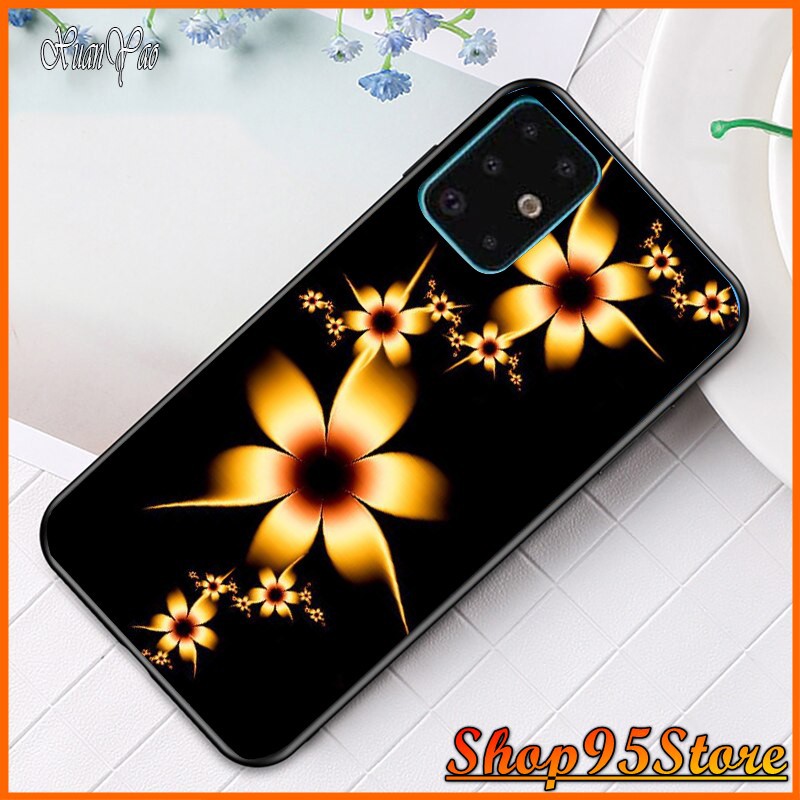 Ốp lưng phủ bóng SamSung S20 S20+ S20 ultra S20 FE A71 A51 A02S A12 M51 M30S Note 10 họa tiết Hoa