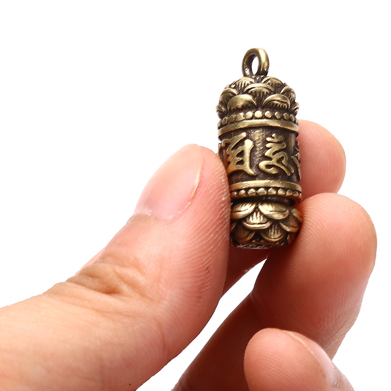 Mới Mặt Dây Chuyền Hình Quyển Sách Phật Giáo Bằng Đồng Thau
