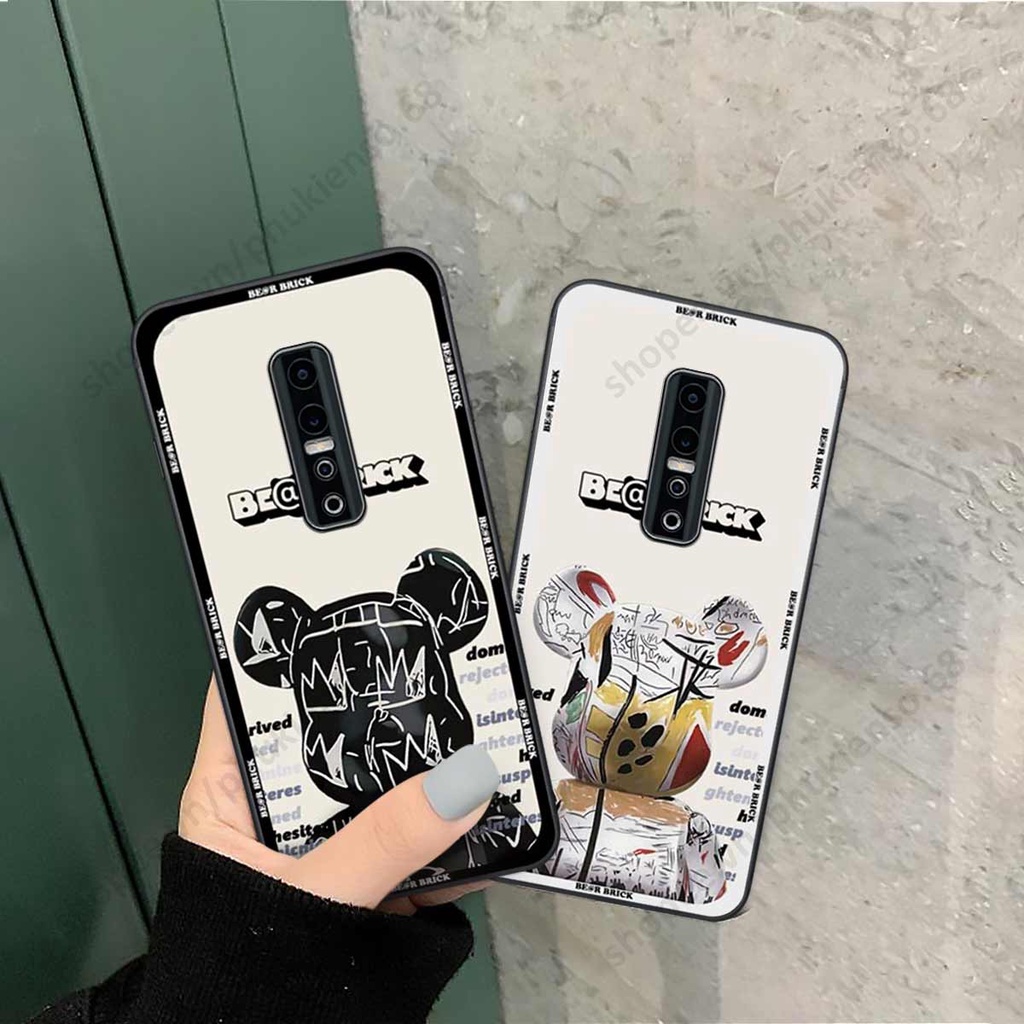 Ốp lưng điện thoại Vivo V17 Pro elegant, gấu be@rbrick cao cấp, vỏ ốp rẻ đẹp