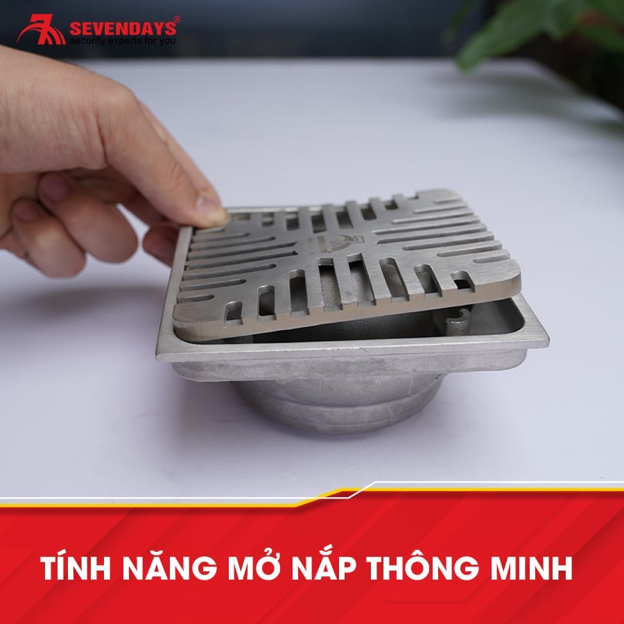 [BẢO HÀNH 10 NĂM] Phễu Thoát Sàn Ngăn Mùi SEVENDAYS Mặt Tình Yêu Inox Cao Cấp Size 10 mã SAV-10UM/UL-4X