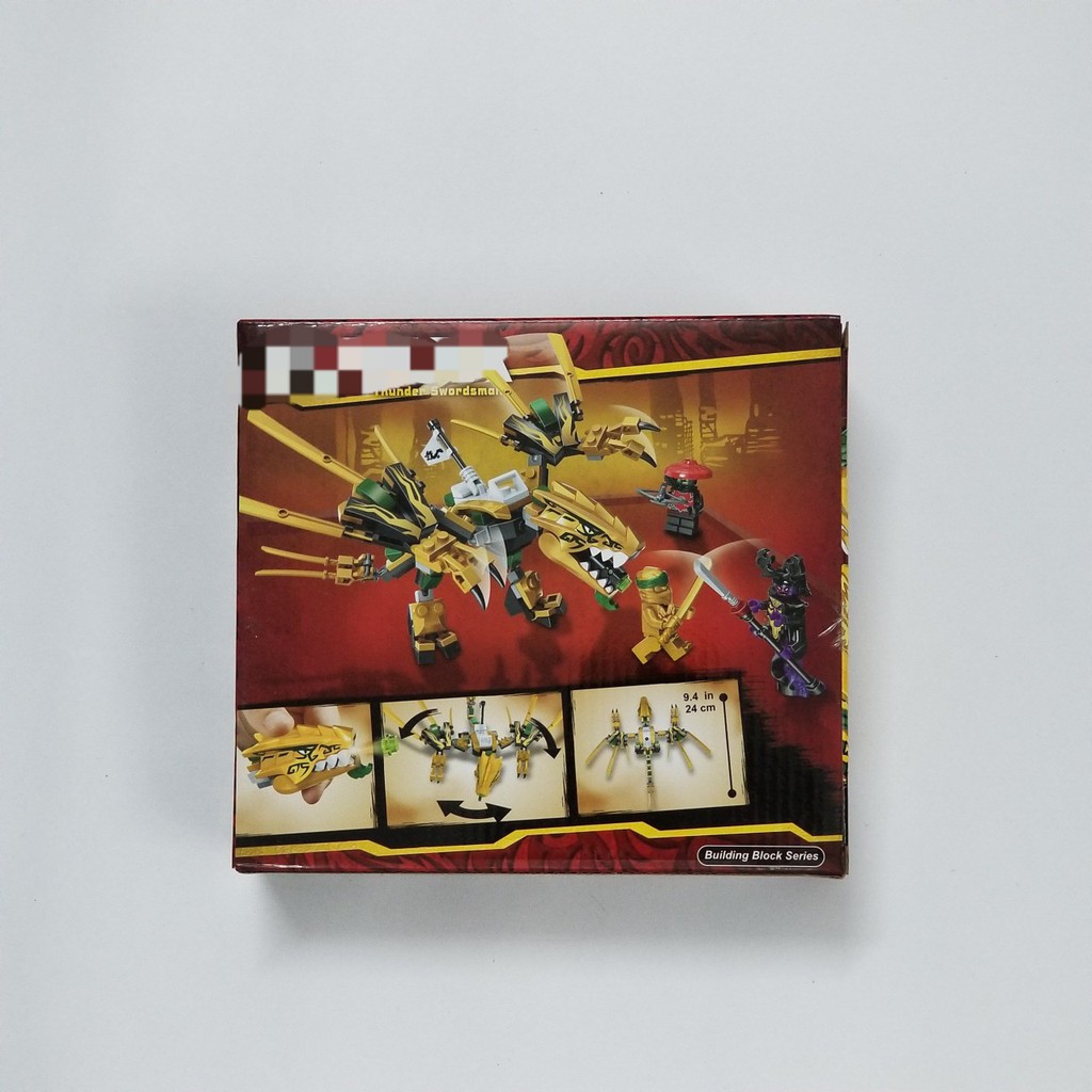 Đồ chơi xếp hình lắp ráp ninjago Rồng vàng huyền thoại , đồ chơi trẻ em bằng nhựa ABS an toàn 11160