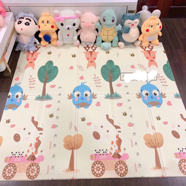 Thảm sốp trải sàn XPY thảm gấp gọn tiện lợi hoạ tiết siêu cute