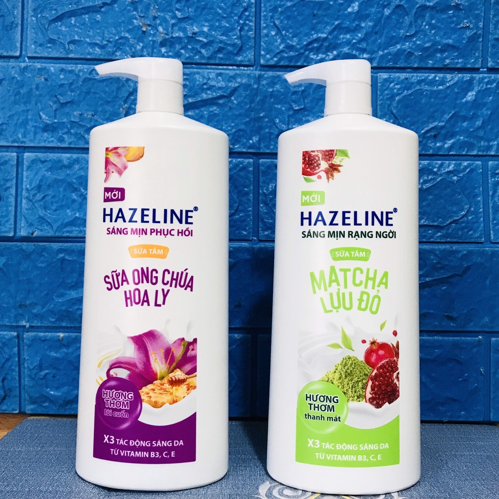 Sữa tắm dưỡng sáng da Hazeline 1kg/chai