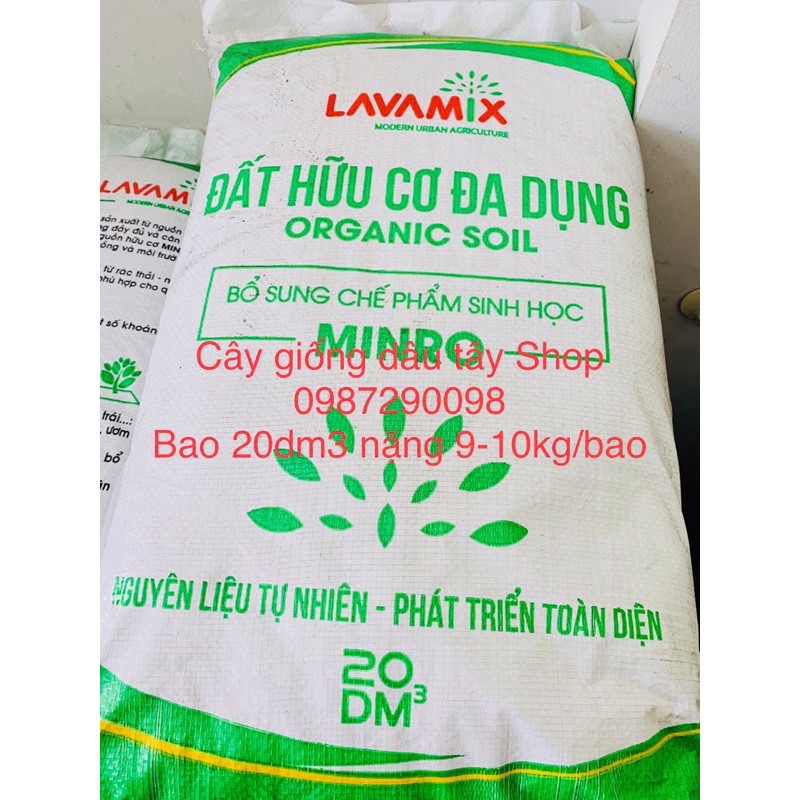 Đất sạch hữu cơ đa dụng Organic Soil Lavamix 20dm3-giao nhanh 2h